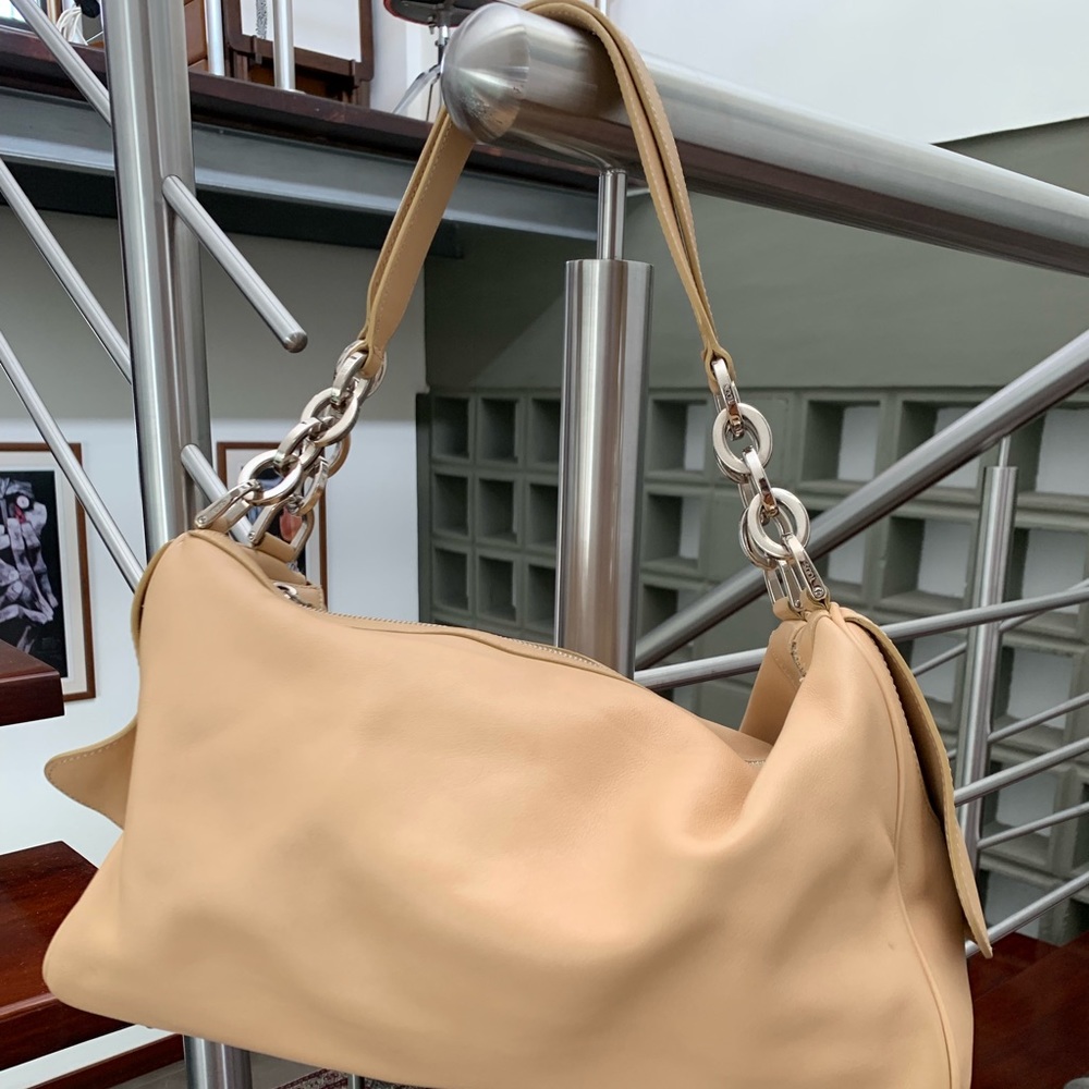 Tods Leather nude tote